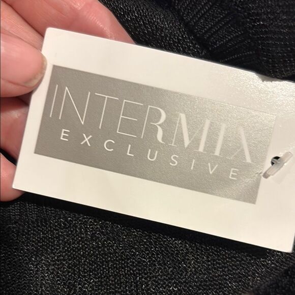 INTERMIX Black Ruffled  Bodysuit - Picture 2 of 5